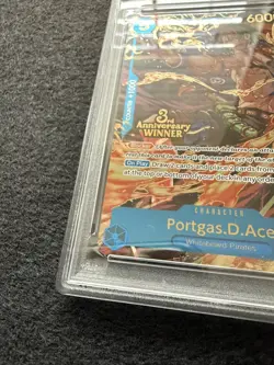 2025 ONE PIECE 3RD ANV TOURNAMENT 3 BROTHERS PACK WINNER PORTGAS D. ACE PSA 10 - Image 5