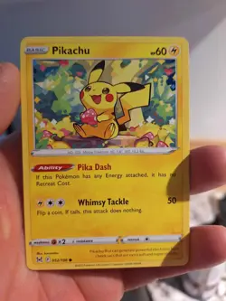 Pokemon TCG Sword & Shield Lost Origin Pikachu Card 052/196 Non-Holo 2022 MINT - Image 1