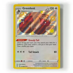 Pokemon - Greedent - SV100/SV122 - SWSH Shining Fates - Shiny Vault Card - Image 1