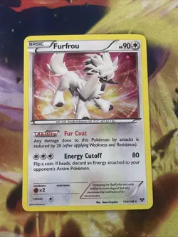 Furfrou 114/146 Cosmos HOLO Rare XY Base Set Pokemon Card - Mp - Image 1