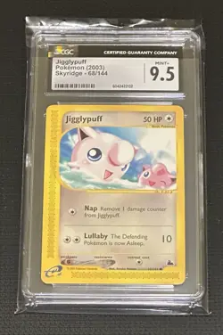 Pokemon Jigglypuff 68/144 Skyridge Basic CGC 9.5 2003 English - Image 1