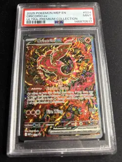 2025 Pokemon ME Promos #24 Oricorio Ex PSA 9 - Image 1