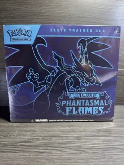 Pokemon Mega Evolution Phantasmal Flames ETB Elite Trainer Box Sealed - Image 1