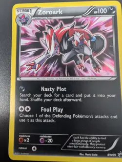 Pokemon TCG Zoroark BW09 Cosmos Holo Black Star Promo - Image 4