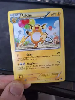 Raichu 40/99 BW Next Destinies 2012 French LP Non-Holo Pokemon TCG - Image 1