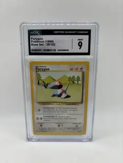 Porygon 039/102 Pokemon Base Set 1999 CGC 9 Mint - Image 1