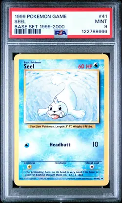 1999 POKEMON BASE SET 1999-2000 “4TH PRINT” #41 SEEL PSA 9 - Image 1