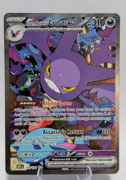 Pokemon TCG Team Rockets Crobat EX Destined Rivals #234/182 SIR - Image 1
