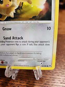 Eevee 63/100 Majestic Dawn Regular 2008 Pokemon TCG - Image 5
