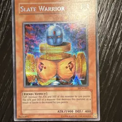 Konami Yu-Gi-Oh! TCG Slate Warrior WC4-003 Secret Rare Holo Limited Edition - Image 1