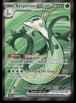 Pokemon Cards Serperior ex 156/086 Black Bolt Ultra Rare NM - Image 1