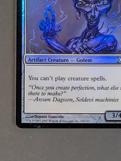 MTG Card - 1x Steel Golem - Core Set 10th Editon X - LP - Foil - Magic - #344 - Image 3