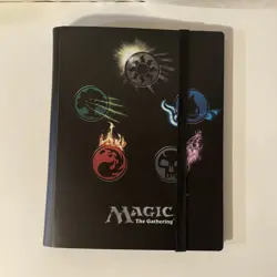 Magic the Gathering Card Binder- Ultra Pro (2013) Mana Symbols Elastic Strap MTG - Image 1