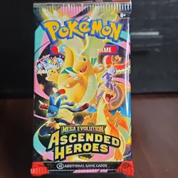 Pokemon Mega Evolution Ascended Heroes Booster Pack 10 Cards - Image 1