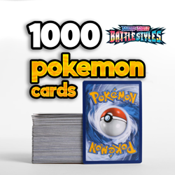 1000 Battle Styles Pokemon Cards - Bulk Lot Pack - Image 1