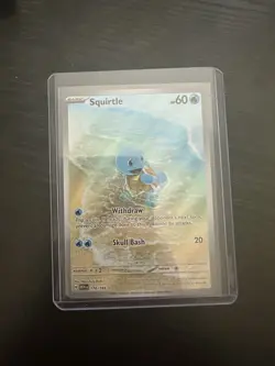 Pokemon Squirtle Illustration Rare Holo Sv: Scarlet & Violet 151 170/165 Card - Image 1