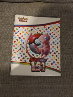 Scarlet Violet 151 Binder For Pokemon Cards Nintendo Empty Folder Mew Design NM - Image 1