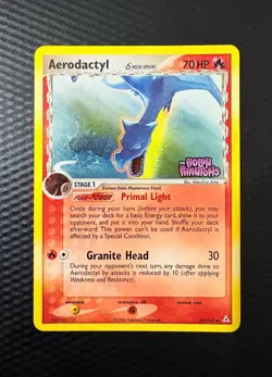 Aerodactyl δ Delta Species 35/110 Pokemon EX Holon Phantoms Reverse Holo Stamped - Image 1