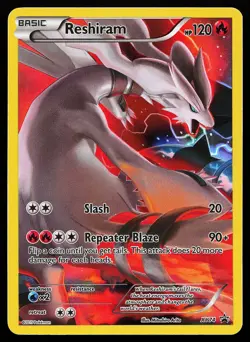 Reshiram XY74 Holo Full Art Black Star Promo Pokemon Card - Image 1