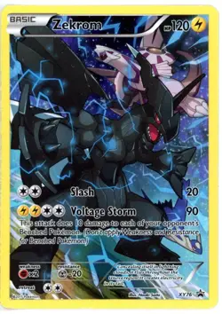 Pokemon Zekrom Full Art Promo Holo XY76 XY 120HP English TCG - Image 1