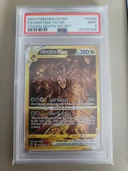 2023 POKEMON SWORD & SHIELD CROWN ZENITH SECRET FULL ART/GIRATINA VSTAR PSA 9 - Image 1