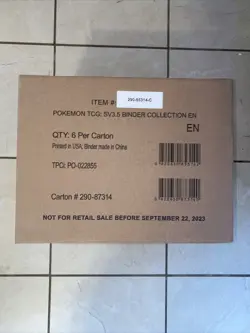 Pokemon TCG Scarlet & Violet 151 Binder Collection SEALED Case Of 6 (1st Print) - Image 1