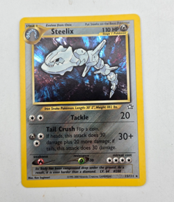 Steelix 15/111 Neo Genesis Holo Rare Pokemon English WOTC SWIRL MP - Image 3