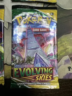 Evolving Skies Booster Pack Art Set (4) EMPTY - Pokemon 2021 Pokemon TCG Rare - Image 4