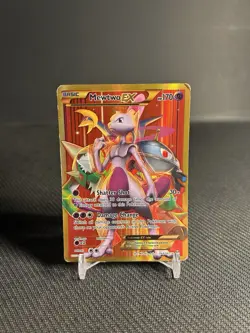 Pokemon TCG Mewtwo EX (Secret Full Art) 164/162 Breakthrough Holo HP - Image 1