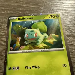 Pokemon Scarlet & Violet 151 Bulbasaur SVP 046 Cosmos Holo Black Star Promo NM - Image 2