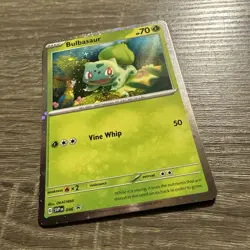 Pokemon Scarlet & Violet 151 Bulbasaur SVP 046 Cosmos Holo Black Star Promo NM - Image 3