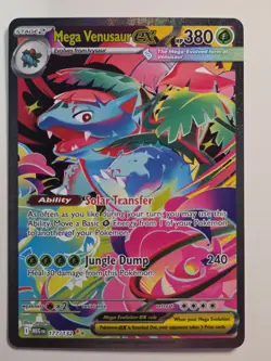 Pokemon Mega Evolution Mega Venusaur EX 177/132 Special Illustration Rare SIR NM - Image 1