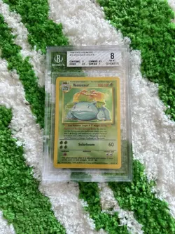 Pokemon Venusaur Set Base Bgs 8 15/102 Holo Pop Near Mint - Image 1