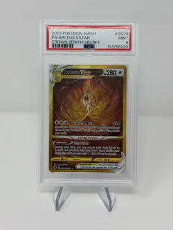 Pokemon Crown Zenith Arceus VSTAR GG70/GG70 Secret Rare PSA 9 - Image 1