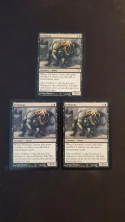 MTG Magic **DREKAVAC (x3)** Dissension, English, Lightly Played - Image 1