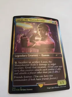 Lucas the Sharpshooter Foil Stranger Things Secret Lair #344 Mtg NM - Image 2