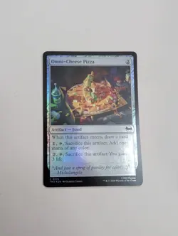 MTG - Omni-Cheese Pizza (Foil) - Teenage Mutant Ninja Turtles NM/M Condition - Image 1