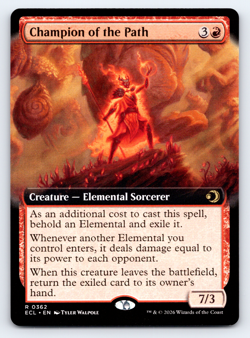 Champion of the Path Extended Art - Lorwyn Eclipsed MTG - Image 1