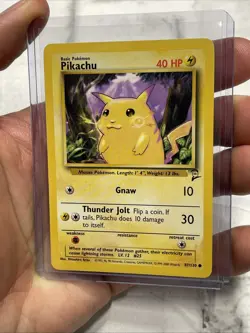 Pikachu 87/130 Base Set 2 Common Pokemon Card Vintage Card Never Played NM/MT - Image 2