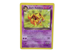Pokemon Team Rocket Set Unlimited Print Dark Kadabra Card #39/82 Uncommon Used - Image 2