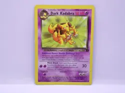 Pokemon Team Rocket Set Unlimited Print Dark Kadabra Card #39/82 Uncommon Used - Image 4