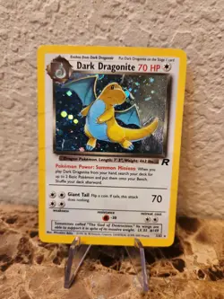 Pokemon Team Rocket Dark Dragonite Holo Rare #5/82 L286 - Image 2