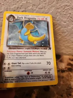 Pokemon Team Rocket Dark Dragonite Holo Rare #5/82 L286 - Image 5