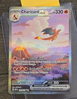 Charizard ex 199/165 SIR Pokemon 151 TCG Special Illustration Rare Near Mint - Image 1