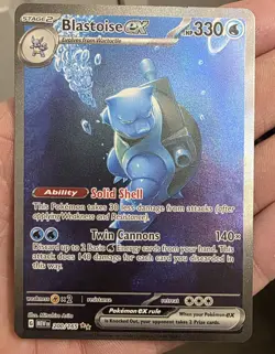 Pokemon TCG Blastoise EX Sir 200/165 Scarlet & Violet 151 - Image 1