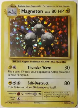 Magneton 38/108 - Pokemon Rare Holo - XY Evolutions 2016 - NM - Image 1