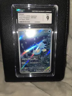 CGC 9 MINT Horsea 067/064 Art Rare Night Wanderer sv6a Japanese Pokemon - Image 2