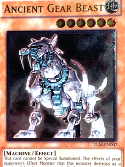 yugioh Ancient Gear Beast TLM-EN007 Ultimate Rare Unlimited Ed Played - Image 2