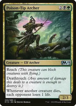 Magic The Gathering MTG POISON-TIP ARCHER Core Set 2019 NM Near Mint - Image 1