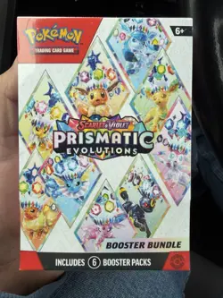 Pokemon Prismatic Evolutions Booster Box 6 Packs English Eevee Espeon - Image 1